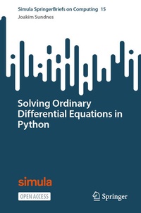 Enlarge image Cover: Solving Ordinary Differential Equations in Python - Springer