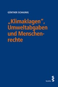 Cover: "Klimaklagen", Umweltabgaben und Menschenrechte - Facultas