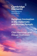 Cover: Religious Innovation in the Hellenistic and Roman Periods - Cambridge University Press