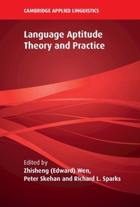 Enlarge image Cover: Language Aptitude Theory and Practice - Cambridge University Press