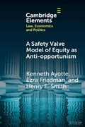 Cover: Safety Valve Model of Equity as Anti-opportunism - Cambridge University Press