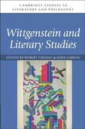 Cover: Wittgenstein and Literary Studies - Cambridge University Press