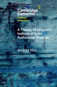Abbildung von: Theory of Linguistic Individuality for Authorship Analysis - Cambridge University Press