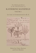 Cover: Edinburgh Edition of the Collected Letters of Katherine Mansfield, Volume 2 - Edinburgh University Press