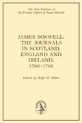 Cover: James Boswell, The Journals in Scotland, England and Ireland, 1766-1769 - Edinburgh University Press