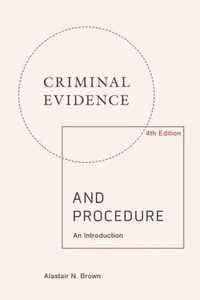 Enlarge image Cover: Criminal Evidence and Procedure - Edinburgh University Press