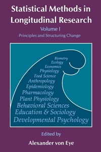 Enlarge image Cover: Statistical Methods in Longitudinal Research: Volume 1 - Academic Press