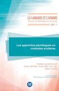 Cover: Les approches plurilingues en contextes scolaires - EME Editions