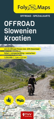 Abbildung von: FolyMaps OFFROAD Slowenien Kroatien 1:250 000 - TVV Touristik-Verlag GmbH