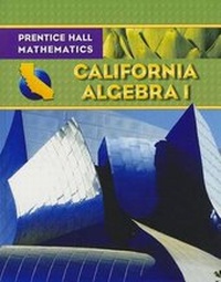 Enlarge image Cover: Algebra 1 - California Edition - Prentice Hall