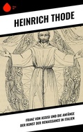 Cover: Franz von Assisi und die Anf&auml;nge der Kunst der Renaissance in Italien - Sharp Ink