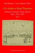 Cover: &raquo;Making Real Theatre&laquo; - K&ouml;nigshausen & Neumann