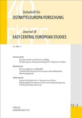 Cover: Zeitschrift f&uuml;r Ostmitteleuropa-Forschung (ZfO) 72/3 / Journal of East Central European Studies (JECES) 72/3 - Verlag Herder-Institut