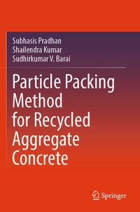 Enlarge image Cover: Particle Packing Method for Recycled Aggregate Concrete - Springer