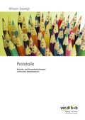 Cover: Protokolle f&uuml;hren - ver.di Bildung + Beratung