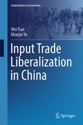 Cover: Input Trade Liberalization in China - Springer