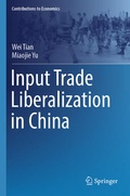 Cover: Input Trade Liberalization in China - Springer