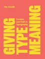 Cover: Giving Type Meaning - Bloomsbury Visual Arts