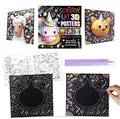 Cover: Scratch Art 3D Posters: Unicorn & Friends - Igloo Books Ltd