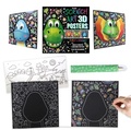 Cover: Scratch Art 3D Posters: T-Rex & Friends - Igloo Books Ltd