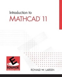 Enlarge image Cover: Intro to MathCAD 11 - Pearson