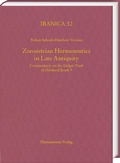 Cover: Zoroastrian Hermeneutics in Late Antiquity - Harrassowitz Verlag