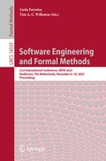Cover: Software Engineering and Formal Methods - Springer