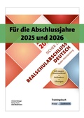 Cover: Sicher zum Realschulabschluss Deutsch Baden-W&uuml;rttemberg 2026 - inkl. L&ouml;sungen und Download - Krapp & Gutknecht Verlag
