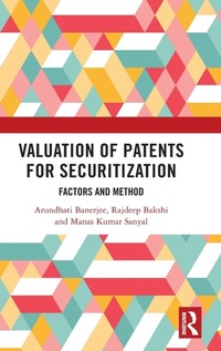 Enlarge image Cover: Valuation of Patents for Securitization - Routledge India