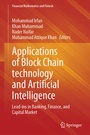 Cover: Applications of Block Chain technology and Artificial Intelligence - Springer