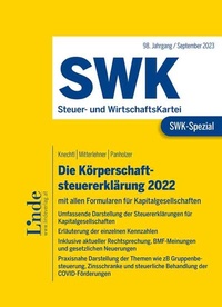 Abbildung von: SWK-Spezial Die Körperschaftsteuererklärung 2022 - Linde