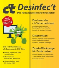 Abbildung von: c't Desinfec't 2023/24 - Heise Medien