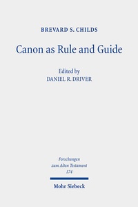 Abbildung von: Canon as Rule and Guide - Mohr Siebeck