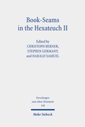 Cover: Book-Seams in the Hexateuch II - Mohr Siebeck