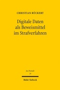 Cover: Digitale Daten als Beweismittel im Strafverfahren - Mohr Siebeck