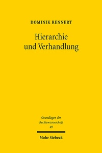 Abbildung von: Hierarchie und Verhandlung - Mohr Siebeck