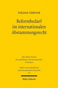 Abbildung von: Reformbedarf im internationalen Abstammungsrecht - Mohr Siebeck