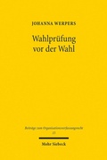 Abbildung von: Wahlprüfung vor der Wahl - Mohr Siebeck