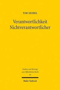 Abbildung von: Verantwortlichkeit Nichtverantwortlicher - Mohr Siebeck