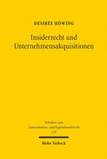 Abbildung von: Insiderrecht und Unternehmensakquisitionen - Mohr Siebeck
