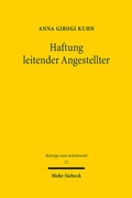 Abbildung von: Haftung leitender Angestellter - Mohr Siebeck