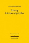 Abbildung von: Haftung leitender Angestellter - Mohr Siebeck