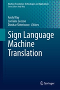 Cover: Sign Language Machine Translation - Springer