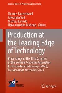 Enlarge image Cover: Production at the Leading Edge of Technology - Springer