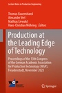 Cover: Production at the Leading Edge of Technology - Springer