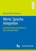 Cover: Werte. Sprache. Integration - J.B. Metzler