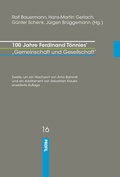 Cover: 100 Jahre Ferdinand T&ouml;nnies' "Gemeinschaft und Gesellschaft " - Profil Verlag