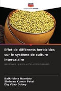 Cover: Effet de differents herbicides sur le systeme de culture intercalaire - Editions Notre Savoir