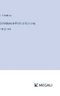 Enlarge image Cover: Definitions in Political Economy - Megali Verlag