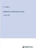 Cover: Definitions in Political Economy - Megali Verlag